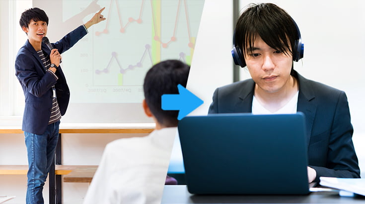 いつも教えている内容をコースにして教育時間を短縮！